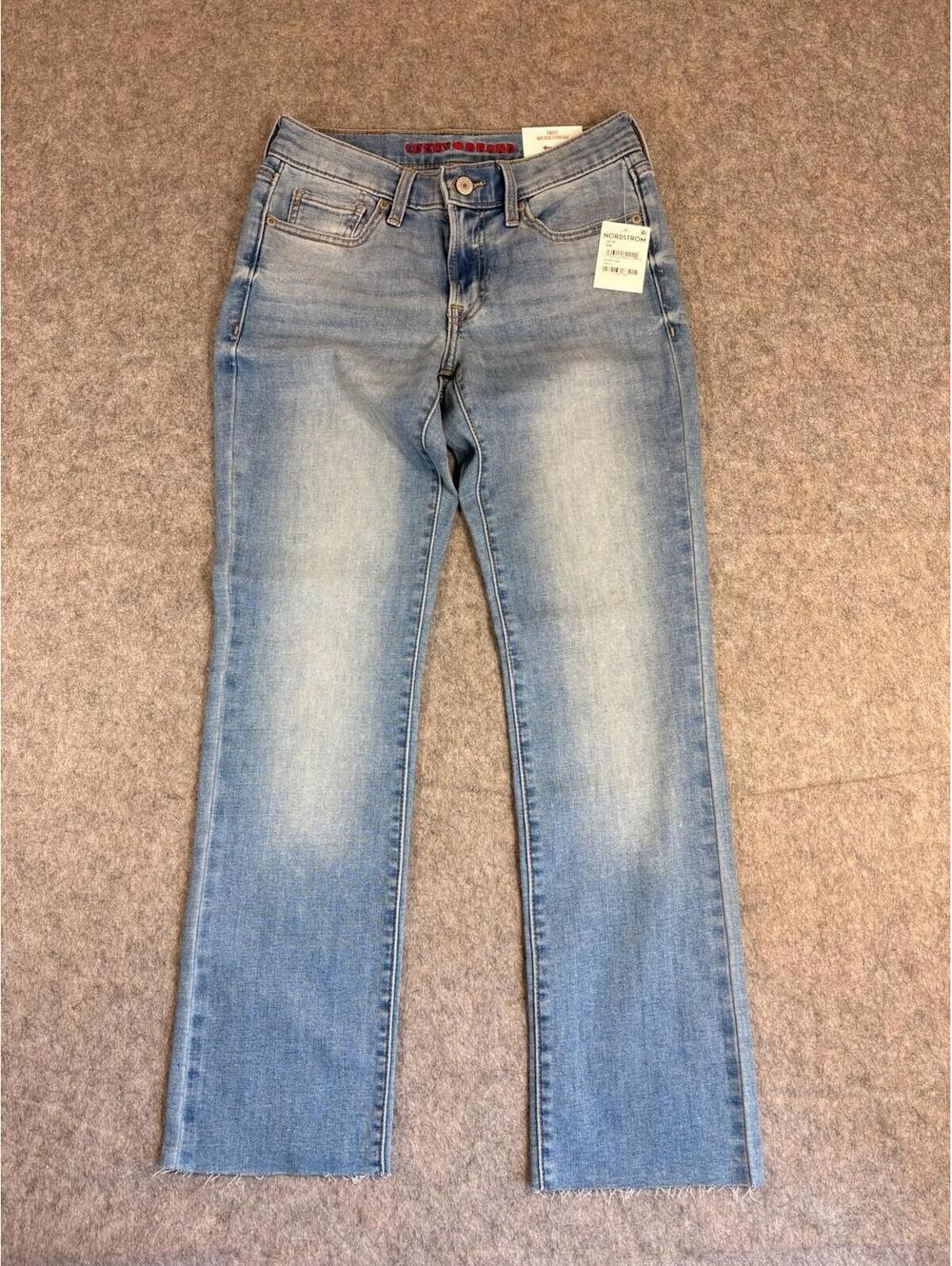 Lucky Brand Sweet Mid Rise Straight Jeans Womens 0/25 Blue Light Wash Denim